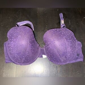 Victoria's Secret Deep Purple Lace Bra